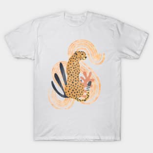 Leopard Abstract drawing T-Shirt